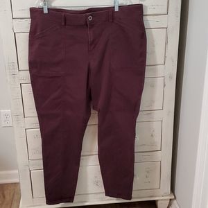Lane Bryant maroon pants